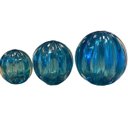 Ver imagem 2 de Esfera Murano Azul - Tamanho g 12 x 12 cm | Casa Del Grande