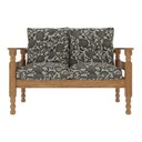 Ver imagem 5 de Namoradeira 2 Lugares Madeira Maciça Liz Multimóveis Cr7002.t64 Imbuia/floral