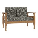Ver imagem 2 de Namoradeira 2 Lugares Madeira Maciça Liz Multimóveis Cr7002.t64 Imbuia/floral