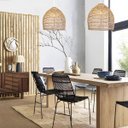 Ver imagem 4 de 2 Pendente de Fibra Natural em Rattan E27 Cesto Nat71