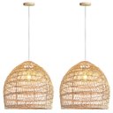 Ver imagem 1 de 2 Pendente de Fibra Natural em Rattan E27 Cesto Nat71
