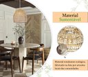 Ver imagem 5 de 2 Pendente de Fibra Natural em Rattan E27 Cesto Nat71