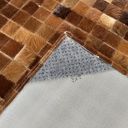 Ver imagem 3 de Tapete de couro castanho 2,00x3,00 sem bordas peça 5x5cm