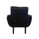 Ver imagem 4 de Poltrona Decorativa Opala Plus para Sala de Estar Quarto Escritório - Preto .
