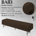 Ver imagem 3 de Puff Recamier 143 cm Pes Metal Baid Veludo SL 942 Peer