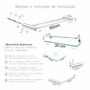 Ver imagem 2 de Kit Banheiro 10 Peças Prateleira Proteção 2 Kits Plus