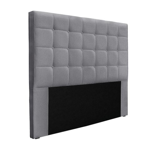 Cabeceira Cama Box Casal 140 Cm Verona Linho S04 Cor Cinza
