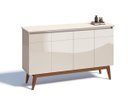 Ver imagem 1 de Buffet Classic Imcal 66411 Off-white 4 Portas Pé de Madeira