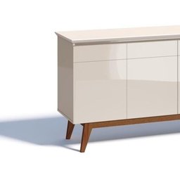 Buffet Classic Imcal 66411 Off-White 4 Portas Pé de Madeira - 2