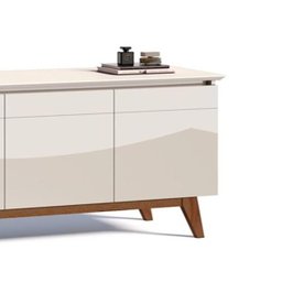 Buffet Classic Imcal 66411 Off-White 4 Portas Pé de Madeira - 3