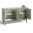 Ver imagem 5 de Buffet Classic Imcal 66411 Off-white 4 Portas Pé de Madeira