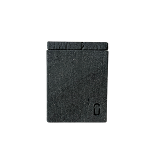 Pote Organize com Tampa Mármore Travertino Nero Vintage 11x9cm
