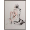 Ver imagem 2 de Figure Gesture Ii Canaleta 45x60cm Preta