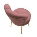 Ver imagem 7 de Cadeira Estofada para Sala de Jantar Pés de Ferro Ergonômica Resistente Tecido Veludo