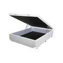 Ver imagem 4 de Base Box Baú Casal Sintético Branco 41x138x188 Serra Negra