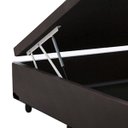 Ver imagem 3 de Base Box Baú Casal Sintético Marrom 41x138x188 Serra Negra