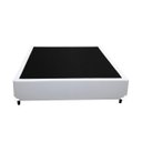 Ver imagem 4 de Cama Box Casal Colchão Espuma D33 Bordado + Box Sintético Branco Serra Negra 59x138x188