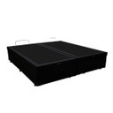 Ver imagem 3 de Base Box Baú Bipartido Casal Sintético Preto 42x138x188 Serra Negra