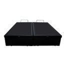 Ver imagem 4 de Base Box Baú Bipartido Casal Sintético Preto 42x138x188 Serra Negra