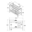 Ver imagem 2 de Beliche Cama Solteiro Ditália Cm-21 Branco