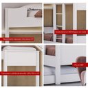 Ver imagem 7 de Beliche Cama Solteiro Ditália Cm-21 Branco
