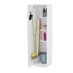 Armário Multiuso Lavanderia 3 Prateleiras 1 Porta - Branco - 3
