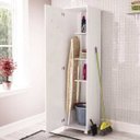Ver imagem 7 de Armário Multiuso Lavanderia 3 Prateleiras 1 Porta - Branco