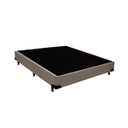 Ver imagem 3 de Cama Box Queen Colchão Espuma D45 Bordado + Box Sintético Bege Serra Negra 59x158x198