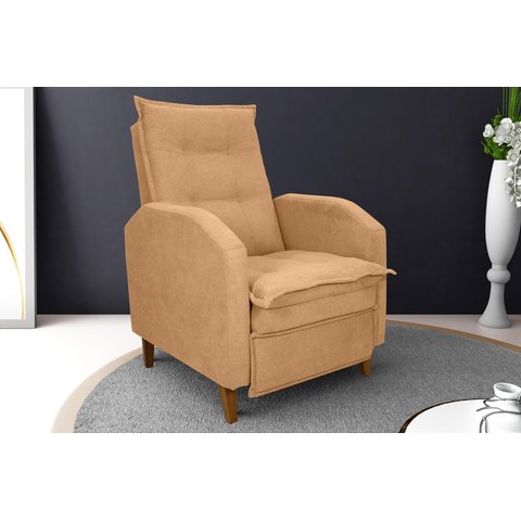 Poltrona Reclinável Mx65 Yaris Boucle Mostarda F493 - Matrix