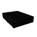 Ver imagem 2 de Base Box Baú Casal Sintético Preto 41x138x188 Serra Negra