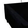 Base Box Baú Casal Suede Preto 40x138x188 Serra Negra - 2