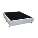 Ver imagem 3 de Cama Box Casal Colchão Espuma D45 Bordado + Box Sintético Branco Serra Negra 64x138x188