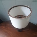 Ver imagem 3 de Abajur Luminária EL21 Mesa Sala Quarto Decoração com Cúpula algodão Cru