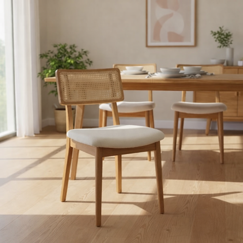 Cadeiras com Encosto em Telinha - Namur - Gold Salas