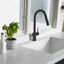 Ver imagem 3 de Torneira Cozinha Monocomando,40cm, Metal Inox, Bico Extensor Acabamento: Premium; Cor: Preta