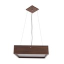 Ver imagem 3 de Lustre Pendente Madeira Quadrado 40cm - 4 Luzes E27 Málaga