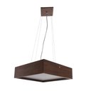 Ver imagem 1 de Lustre Pendente Madeira Quadrado 40cm - 4 Luzes E27 Málaga