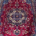 Ver imagem 6 de Tapete Persa Iraniano Sabzevar Feito À Mão Vermelho e Azul 303x195cm