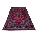 Ver imagem 4 de Tapete Persa Iraniano Sabzevar Feito À Mão Vermelho e Azul 303x195cm