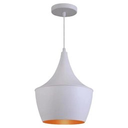 Pendente Balão Tom Dixon Branco com cobre - 1