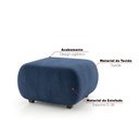 Ver imagem 4 de Puff Decorativo para Sala Orgânico Nara 60 cm Base Fixa Suede D03 - D'Rossi