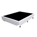 Ver imagem 5 de Cama Box Casal Colchão Espuma D45 Bordado + Box Sintético Branco Serra Negra 59x138x188