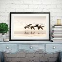 Ver imagem 1 de Quadro Fotografia Patos Voando - 60x48cm:madeira Preta