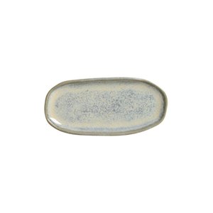 CONJUNTO C/ 4 TRAVESSAS OVAL RASA MINI ORGÂNICO GREEN GRANITE 16,5x8 CM