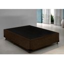 Ver imagem 5 de Cama Box Casal Colchão Espuma D45 Bordado + Box Suede Marrom Serra Negra 59x138x188