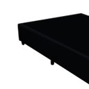Ver imagem 5 de Cama Box Casal Colchão Espuma D33 Bordado + Box Suede Preto Serra Negra 53x138x188