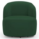 Ver imagem 4 de Kit 02 Poltronas Giratória Orgânica para Sala Living Heidy F04 Veludo Verde - Lyam Decor