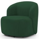 Ver mais imagens de Kit 02 Poltronas Giratória Orgânica para Sala Living Heidy F04 Veludo Verde - Lyam Decor
