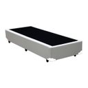 Ver imagem 3 de Cama Box Solteiro Colchão Espuma D33 Bordado + Box Sintético Branco Serra Negra 53x88x188