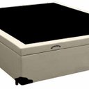 Ver imagem 2 de Base Box Baú Casal Sintético Bege 41x138x188 Serra Negra